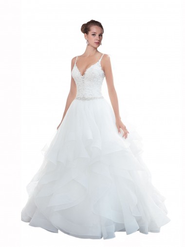 White Ball Gown Sweetheart Chapel Train Beach Wedding Dress York