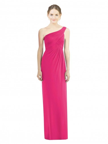 Azalea Sheath One Shoulder Long Bridesmaid Dress York