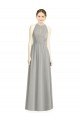 Silver A-Line Halter Neck Long Bridesmaid Dress / Evening Dress York