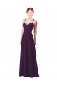 Grape Sheath Sweetheart Long Bridesmaid Dress York