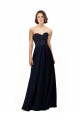 Dark Navy Sheath Sweetheart Long Bridesmaid Dress / Formal Dress York