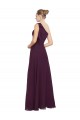 Grape A-Line One Shoulder Long Bridesmaid Dresses York