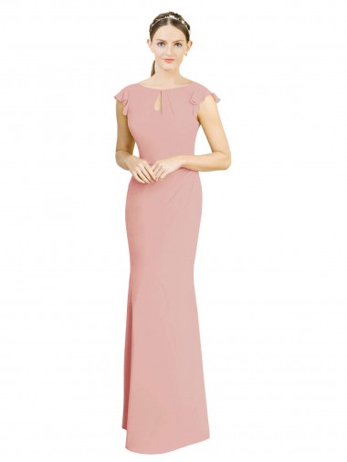 Bliss Pink Mermaid High Neck Long Formal Dress / Bridesmaid Dress York