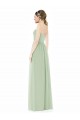 Low Back Sage A-Line Strapless Long Semi Formal Evening Dress / Bridesmaid Dress York