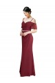 Low Back Burgundy A-Line Sweetheart Long Bridesmaid Dress York