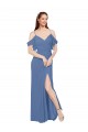 Windsor Blue A-Line Sweetheart Long Bridesmaid Dress York