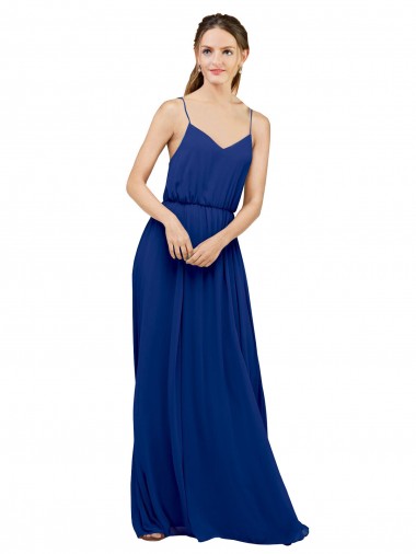 Royal Blue A-Line Sweetheart Long Bridesmaid Dress / Evening Dress York