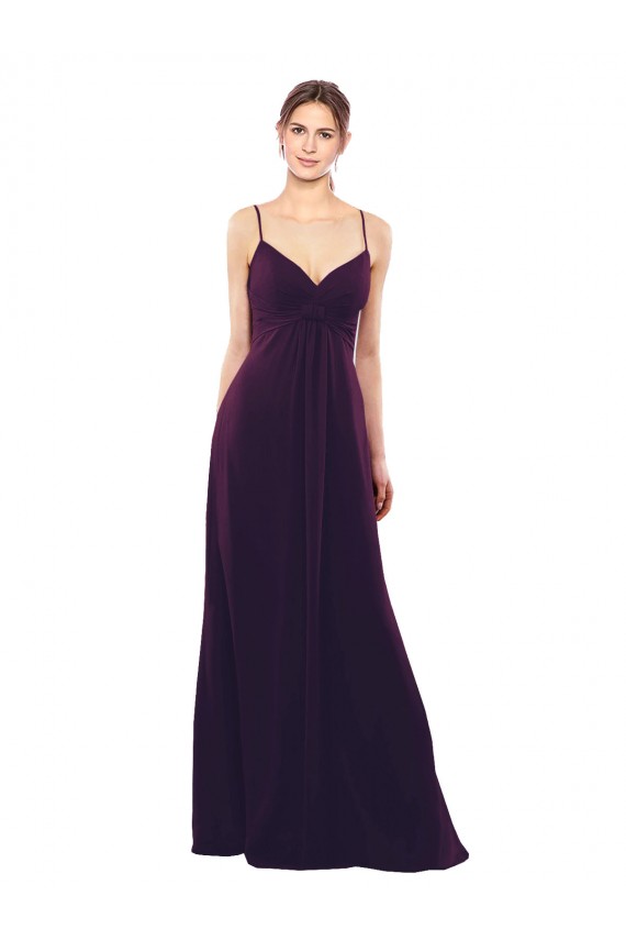 Open Back Grape A-Line Sweetheart Long Formal Dress / Bridesmaid Dress York