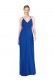 Open Back Royal Blue A-Line V-Neck Long Formal Dress / Bridesmaid Dress York