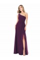 Grape A-Line One Shoulder Long Formal Dress / Bridesmaid Dress York