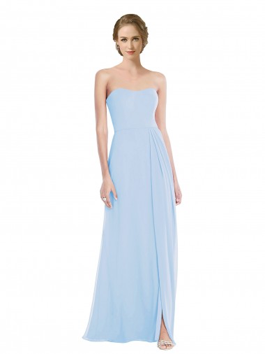 Light Sky Blue A-Line Sweetheart Long Formal Dress / Bridesmaid Dress York