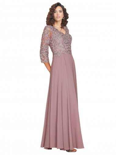 A-Line V-Neck Long Prom Dress / Bridesmaid Dress York