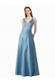 A-Line High Neck Long Black Tie Prom Dress / Bridesmaid Dress York