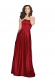 Dark Red A-Line Strapless Long Prom Dress / Bridesmaid Dress York