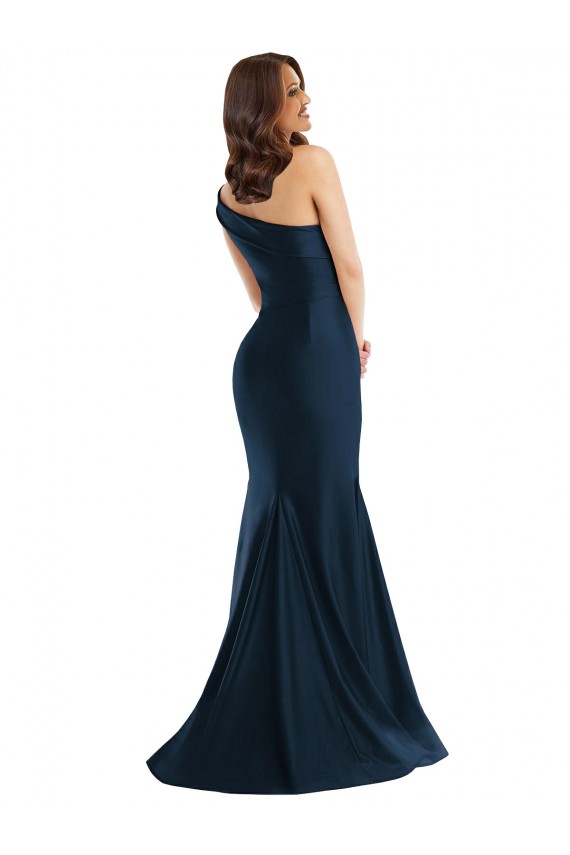 Light Sky Blue Mermaid One Shoulder Long Formal Evening Gown / Prom Dress / Bridesmaid Dress York