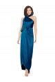 Peacock Blue Sheath High Neck Long Formal Evening Gown / Prom Dress / Bridesmaid Dress York