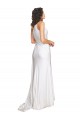 White A-Line One Shoulder Long Wedding Dress York