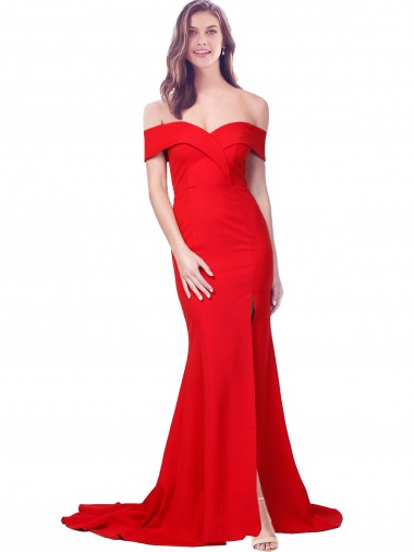 Red Mermaid Sweetheart Long Bridesmaid Dress / Evening Dress York