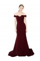 V-Back Burgundy Gold Mermaid Sweetheart Sweep Train Formal Evening Gown / Prom Dress / Bridesmaid Dress York