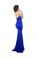 Low Back Royal Blue Mermaid High Neck Long Formal Evening Gown / Prom Dress / Bridesmaid Dress York