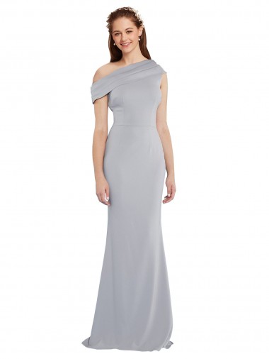 Grey Mermaid One Shoulder Long Formal Dress / Bridesmaid Dress York