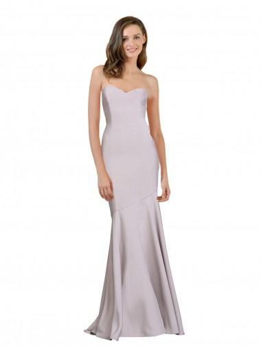 Arctic Lilac Mermaid Strapless Long Prom Dress / Bridesmaid Dress York