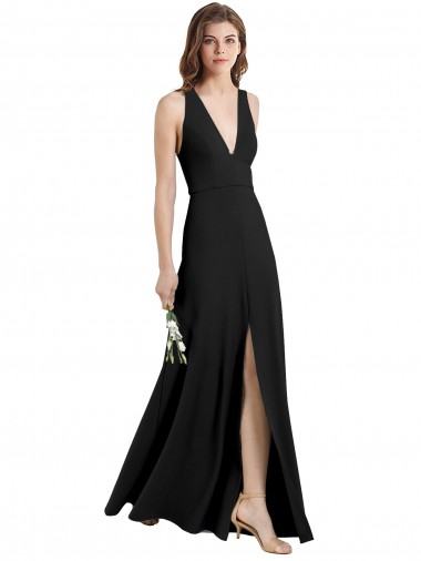 Black Sheath High Neck Long Formal Evening Gown / Prom Dress / Bridesmaid Dress York