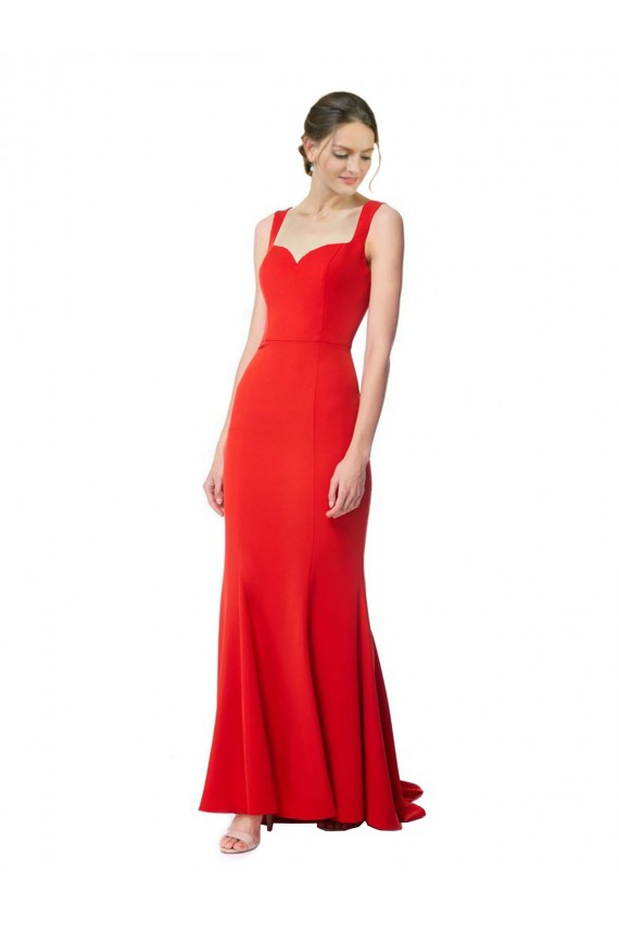 Red Mermaid High Neck Long Formal Evening Gown / Prom Dress / Bridesmaid Dress York