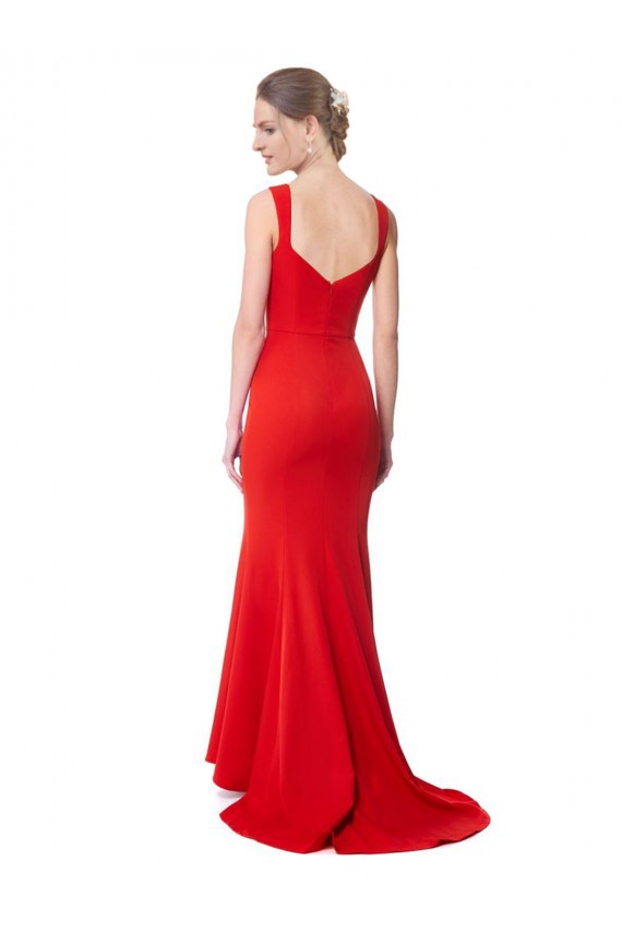 Red Mermaid High Neck Long Formal Evening Gown / Prom Dress / Bridesmaid Dress York