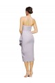 Low Back Arctic Lilac Sheath Strapless Cocktail Length High Low Evening Gown / Prom Dress / Bridesmaid Dress York