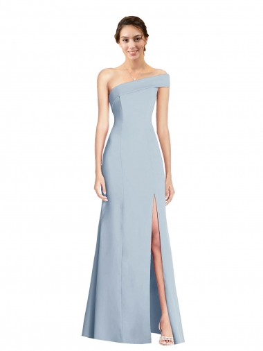 Light Sky Blue Trumpet Off the Shoulder Long Formal Evening Gown / Prom Dress / Bridesmaid Dress York