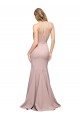 Dusty Pink Sheath High Neck Sweep Train Formal Evening Gown / Prom Dress / Bridesmaid Dress York