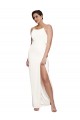 Low Back Ivory Sheath High Neck Long Formal Evening Gown / Prom Dress / Bridesmaid Dress York