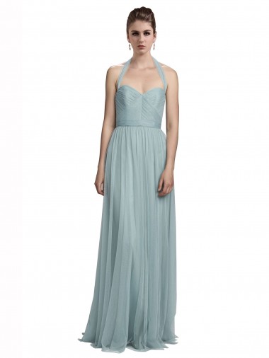 A-Line Halter Neck Long Bridal Party Dress / Evening Dress York