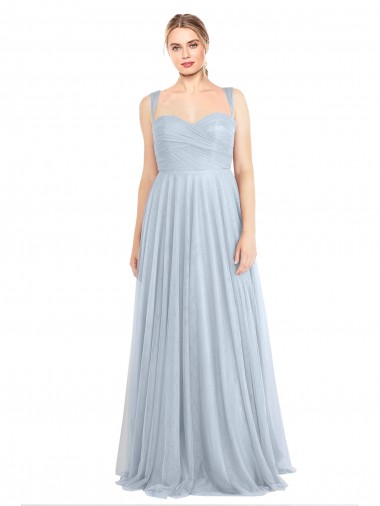 Light Sky Blue A-Line Sweetheart Long Evening Gown / Bridesmaid Dress York