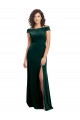 Dark Green A-Line Square Neck Long Formal Evening Gown / Prom Dress / Bridesmaid Dress York