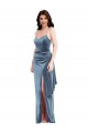 Low Back Dusty Blue Trumpet Sweetheart Long Formal Evening Gown / Prom Dress / Bridesmaid Dress York